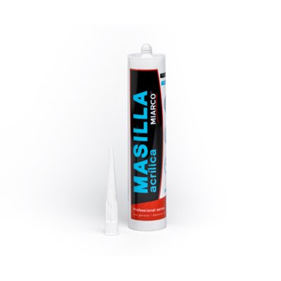 Masilla Acrílica sellante cartucho 280ml MIARCO 12313 Blanca