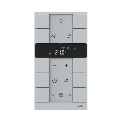 Pulsador Tenton 10 canales Free@home NIESSEN SBC-F-10.0.1-83 Aluminio