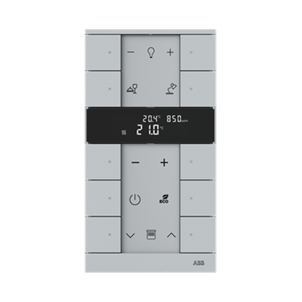 Pulsador Tenton 10 canales Free@home NIESSEN SBC-F-10.0.1-83 Aluminio