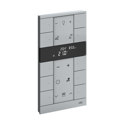 Pulsador Tenton 10 canales Free@home NIESSEN SBC-F-10.0.1-83 Aluminio