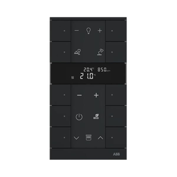 Pulsador Tenton 10 canales Free@home NIESSEN SBC-F-10.0.1-885 Negro mate