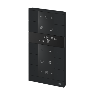 Pulsador Tenton 10 canales Free@home NIESSEN SBC-F-10.0.1-885 Negro mate