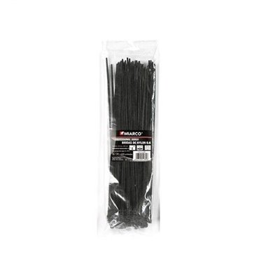 Brida Poliamida 6.6 bolsa 100 uds 3,5mmx140mm MIARCO 9705 Negra