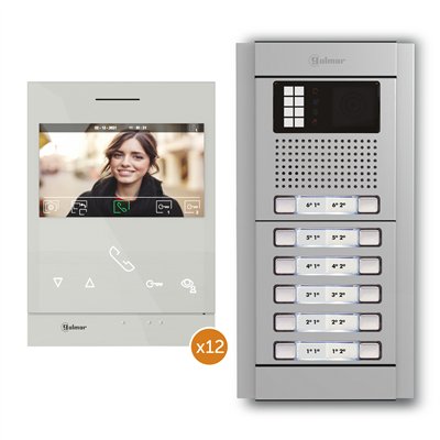 Kit comunitario de video N5212/ART 4 XLITE 12P 12 viviendas Golmar 12415212