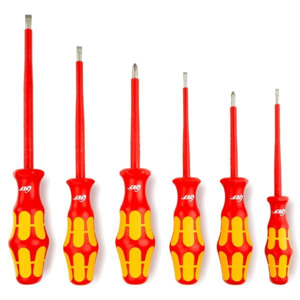 Pack 6 Destornilladores K01S Planos/philips aislados HT-INSTRUMENTS 006000