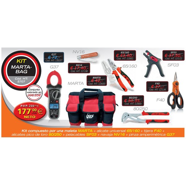 Kit MARTA-BAG compuesto por G37+MARTA+65/160+F40+SF03+NV16+80/250 HT-INSTRUMENTS 5707