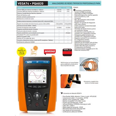 Medidor 0200 analizador redes monofasica/trifasica HT-INSTRUMENTS VEGA74