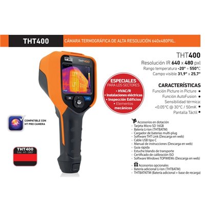 Camara termografica 1907 640x480pxl HT-INSTRUMENTS THT400
