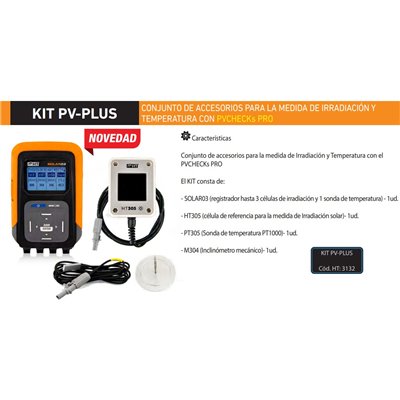 Kit PV-PLUS compuesto SOLAR03+HT305+PT305+M304 HT-INSTRUMENTS 3132