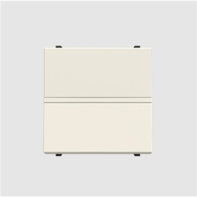 Interruptor bipolar 2 módulos NIESSEN N2201.2 BB serie ZENIT Blanco Blanco