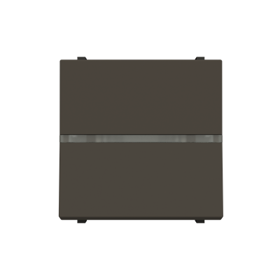 Conmutador 2 módulos con piloto NIESSEN N2202.51 AN serie ZENIT Antracita