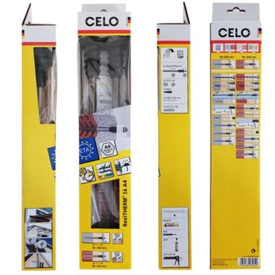 Kit RESITHERM 8.8 16/250 M12 fijación altas cargas 2 piezas CELO 9250RTH162 cincada