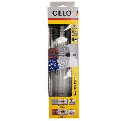 Kit RESITHERM 8.8 12/160 M12 fijación altas cargas 2 piezas CELO 9X160RTH122 inox