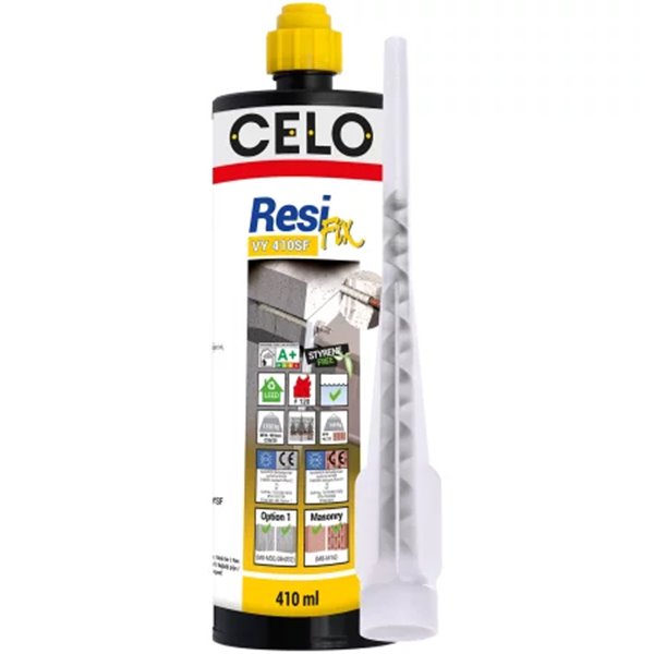 Anclaje químico vinylester VYSF 410ml sin estireno CELO 410VYSF