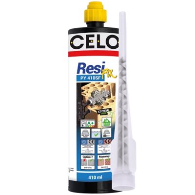 Anclaje químico poliéster PYSF 410ml sin estireno CELO 410PYSF