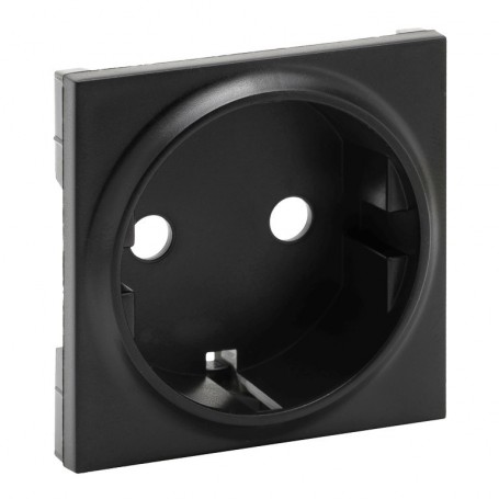 Tapa para Enchufe Schuko 2P+T Legrand 864520 serie Niloe Step Negro mate