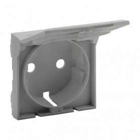 Tapa para Enchufe con tapa Schuko 2P+T Legrand 864321 serie Niloe Step Aluminio