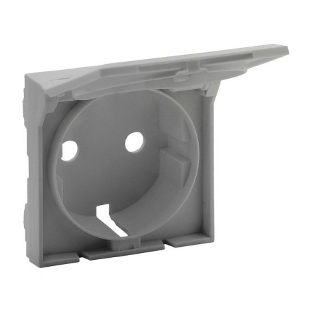 Tapa para Enchufe con tapa Schuko 2P+T Legrand 864321 serie Niloe Step Aluminio