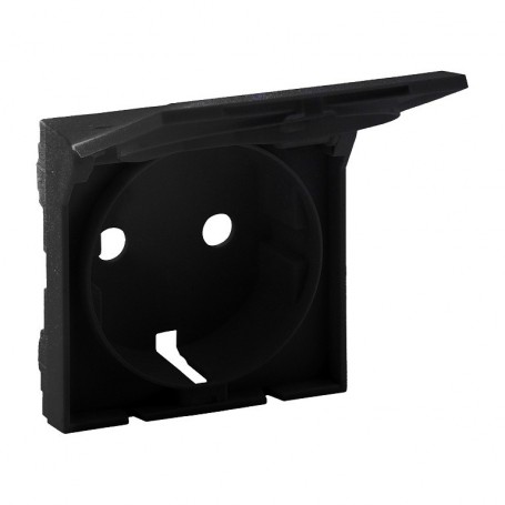 Tapa para Enchufe con tapa Schuko 2P+T Legrand 864521 serie Niloe Step Negro Mate