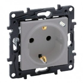 Enchufe Schuko 2P+T con cargador USB tipo C Legrand 864127 serie Niloe Step Blanco Mate 