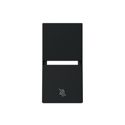 Tapa símbolo DND No molestar 1 módulo NIESSEN N2109.09 NT serie ZENIT Negro mate