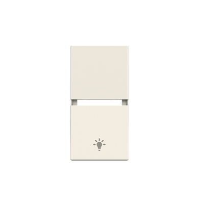 Tapa símbolo Luz 1 módulo NIESSEN N2109.11 BL serie ZENIT Blanco