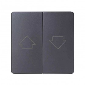 Tecla doble para mecanismos de persiana con enclavamiento Simon 82 Concept 8200028-096 Titanio