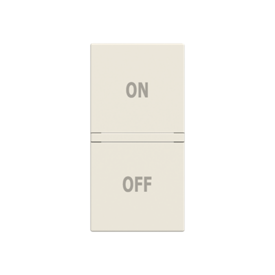 Tapa doble símbolo ON/OFF 1 módulo NIESSEN N2109.45 BB serie ZENIT Blanco blanco