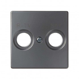 Tapa para tomas TV  Simon 82 Concept 8200097-096 Titanio