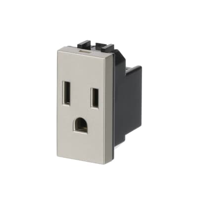 Base enchufe Bipolar Mexicana 1 módulo NIESSEN N2128 CV serie ZENIT Cava