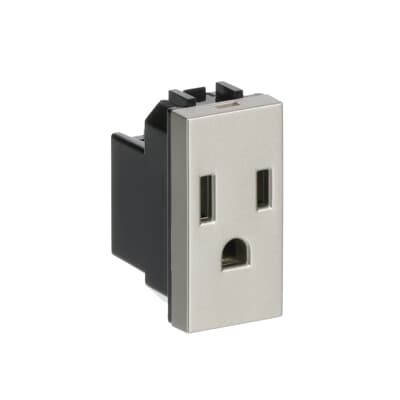 Base enchufe Bipolar Mexicana 1 módulo NIESSEN N2128 CV serie ZENIT Cava