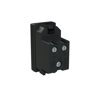 Base enchufe Bipolar Mexicana 1 módulo NIESSEN N2128 NT serie ZENIT Negro mate