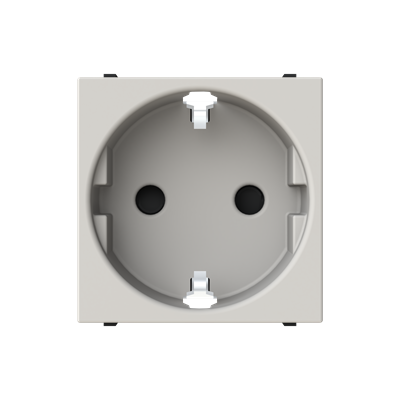 Base enchufe Schuko automático 2P+T NIESSEN N2288.6 DN serie ZENIT Duna