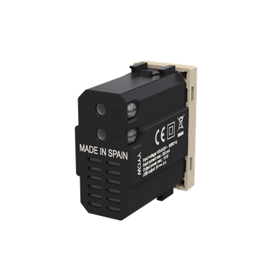 Cargador USB A+C 15W 1 módulo NIESSEN N2185.4 CV serie ZENIT Cava