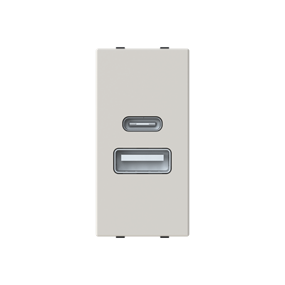 Cargador USB A+C 15W 1 módulo NIESSEN N2185.4 DN serie ZENIT Duna