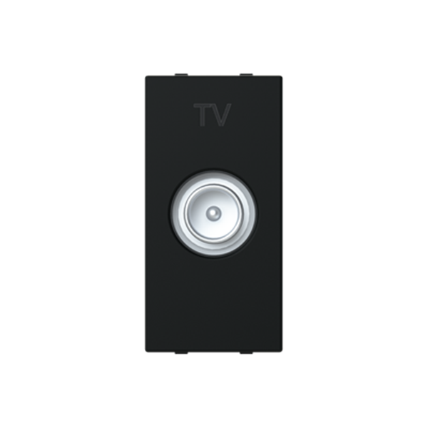 Toma TV final tipo M 1 módulo NIESSEN N2150.7 NT serie ZENIT Negro mate