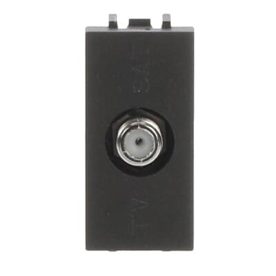 Toma TV final tipo F 1 módulo NIESSEN N2150 AN serie ZENIT Antracita