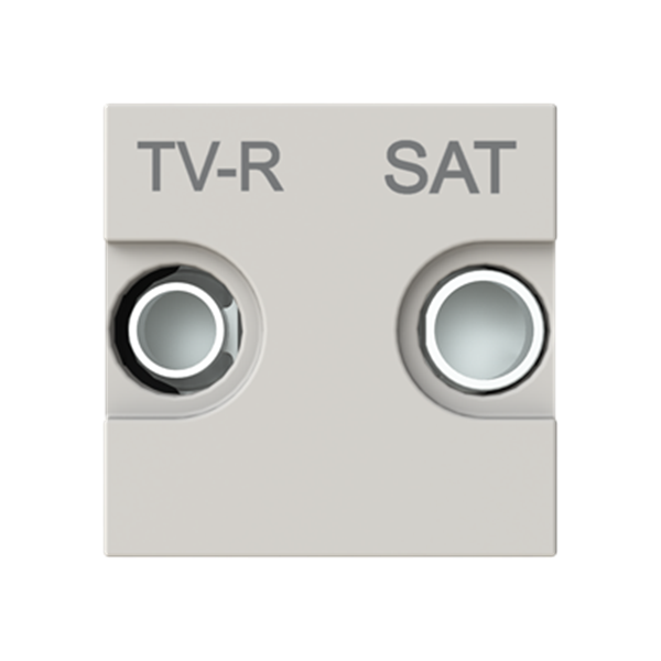 Toma TV-R/SAT única 2 módulos NIESSEN N2251.3 DN serie ZENIT Duna