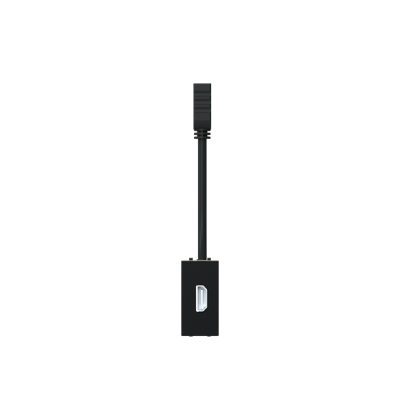 Toma HDMI hembra-hembra con latiguillo NIESSEN N2155.71 NT serie ZENIT Negro mate