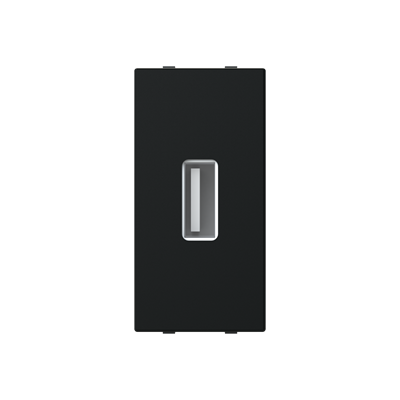 Toma USB 1 módulo NIESSEN N2155.8 NT serie ZENIT Negro mate