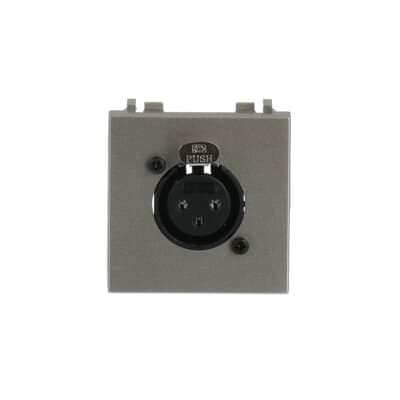 Toma XLR 2 módulos NIESSEN N2155.1 CV serie ZENIT Cava
