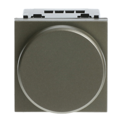 Regulador giratorio fluorescente 2 módulos NIESSEN N2260.9 CV serie ZENIT Cava