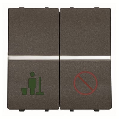 Interruptor servicio/no molestar 2 módulos NIESSEN N2244.5 AN serie ZENIT Antracita