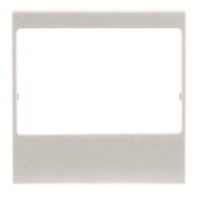 Tapa radio/amplificador 2 módulos NIESSEN N2268 PL serie Zenit Plata