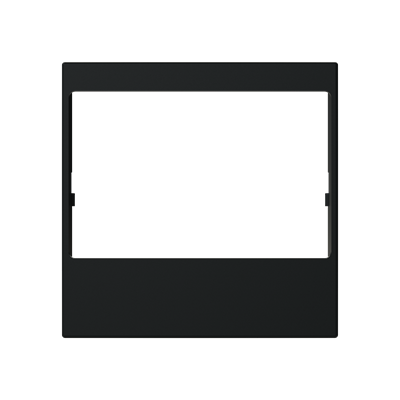 Tapa radio/amplificador 2 módulos NIESSEN N2268 NT serie Zenit Negro mate