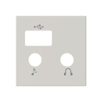 Tapa entrada/salida 2 módulos NIESSEN N2268.3 DN serie Zenit Duna