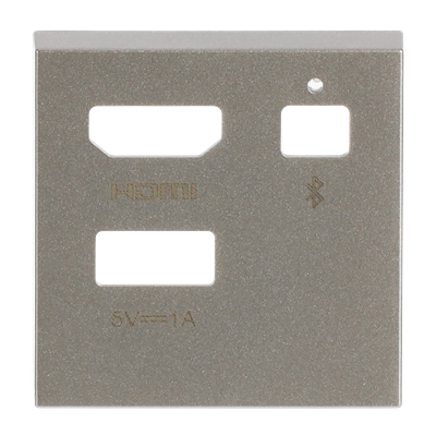 Tapa Multimedia 2 módulos NIESSEN N2268.6 CV serie Zenit Cava