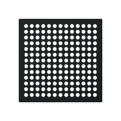 Tapa altavoz de 2" para mecanismo 9329 NIESSEN N2229 NT Negro mate