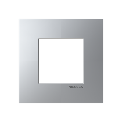Marco 1 elemento NIESSEN Z2271 PL serie Zenit S Plata