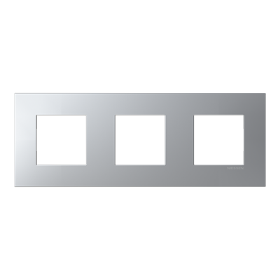 Marco 3 elementos NIESSEN Z2273 PL serie Zenit S Plata